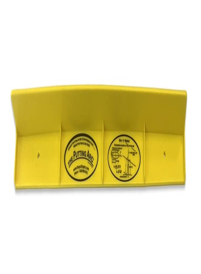 GolfTrainingAids The Putting Arc - T3 Model - Golf Training Aid Used to Perfect Your Putting and Reduce Your Score! - Practice and Master Your Putting Fundamentals! - Golden Yellow - Image 1